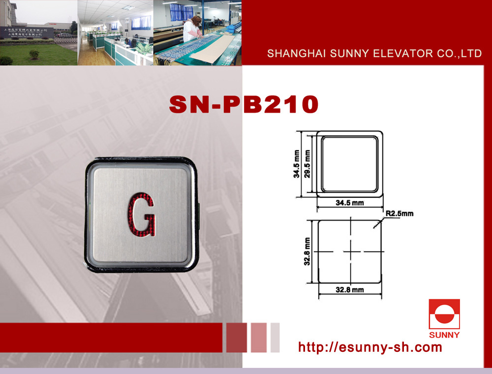 LED Illuminated Push Button Switch for Kone (SN-PB210)