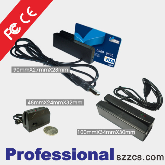 Magnetic Card Reader Dual Face Mini Msr