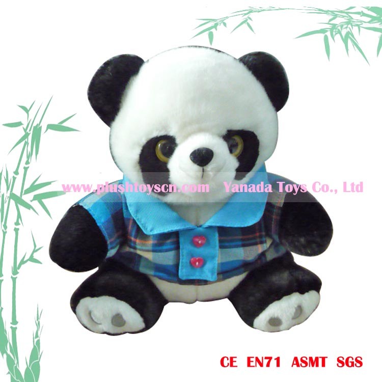 36cm Simulation Plush Panda Toys (with coat)