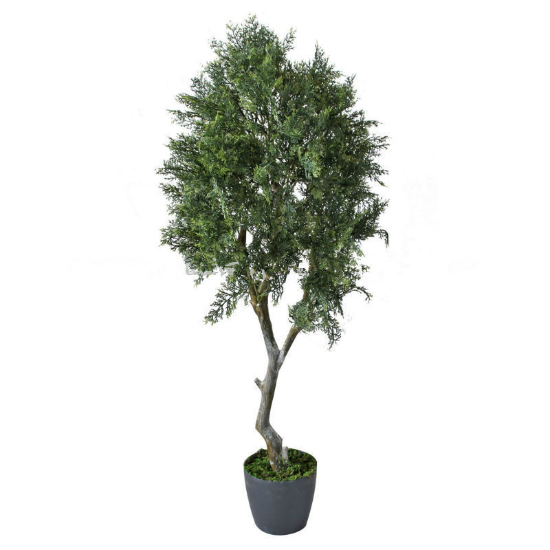 Indoor Home Decorative Artificial Pine and Cypress Bonsai Tree