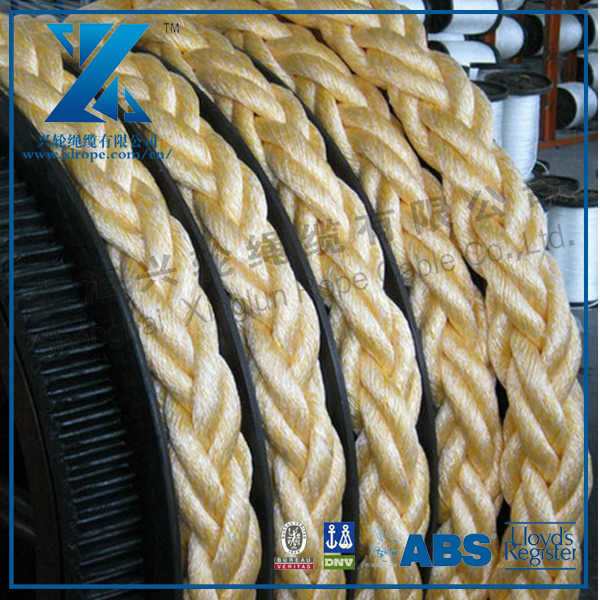 Polypropylene and Polyester Mixed Mooring Rope