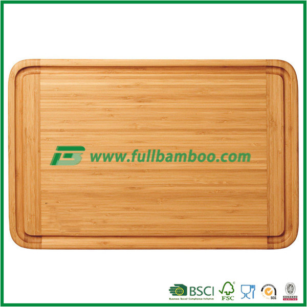 Large Square Bamboo Vegetable Fruit and Meat Cutting Board