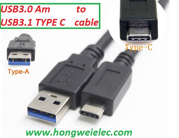 Tablet Computer USB 3.0 Am to USB 3.1 C Cable