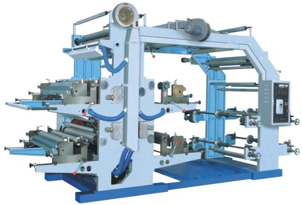 4 Color 600mm Plastic Bag Flexo Printing Machine
