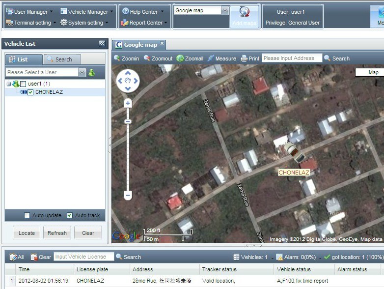 Auto GPS Tracking Software Reliable (TS20)