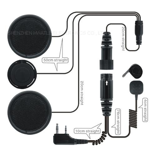 Motor Helmet Earphone for Two-Way Radio (HT-504-1)