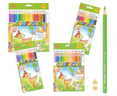 Wooden Color Pencil with 12/24/36 Colors (Model No: CPL-22)