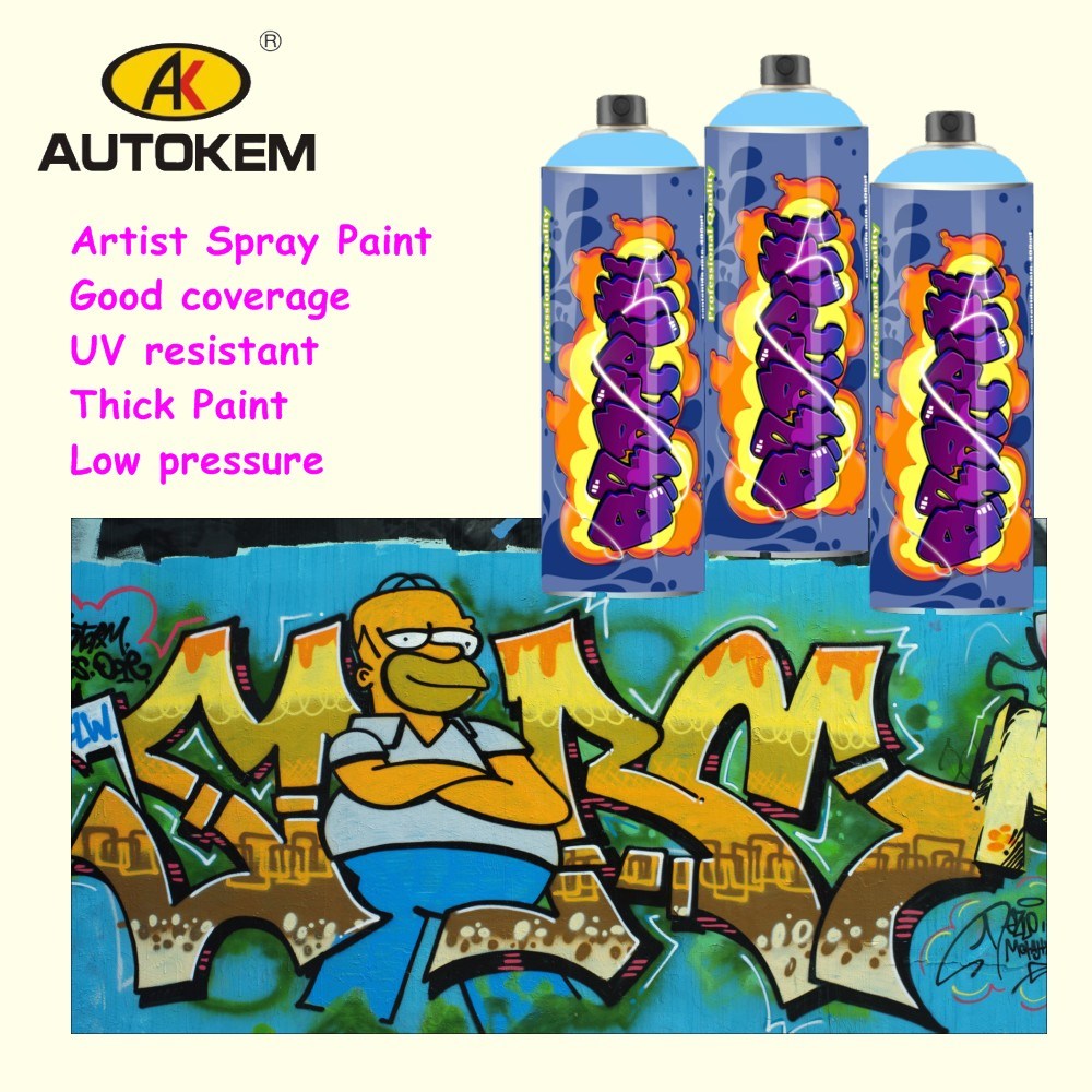 Graffiti Spray Paint, Professional Quality, European Female Valve, Designed for Artist Use