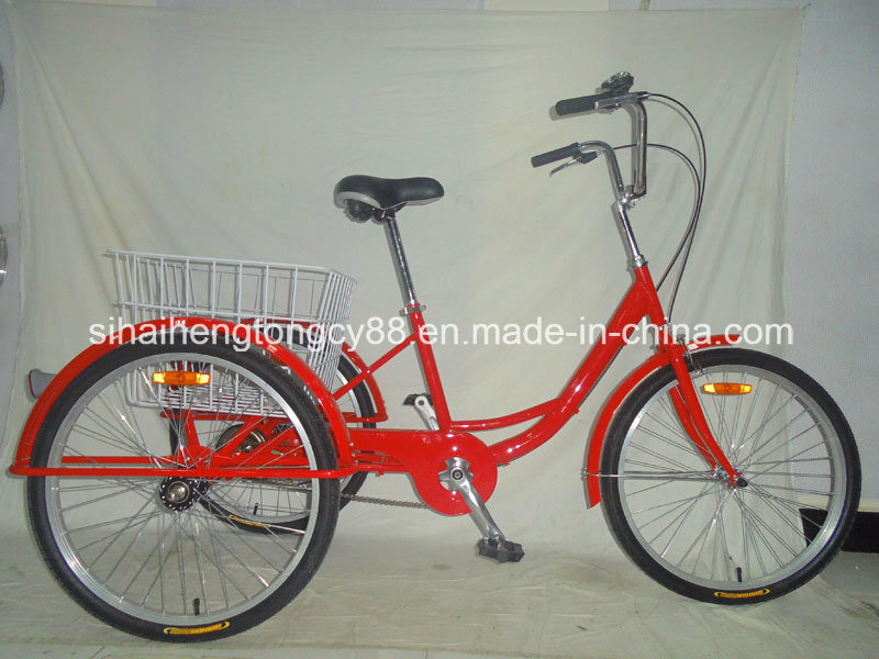 24inch Red & Single Speed Tricycle/Trike