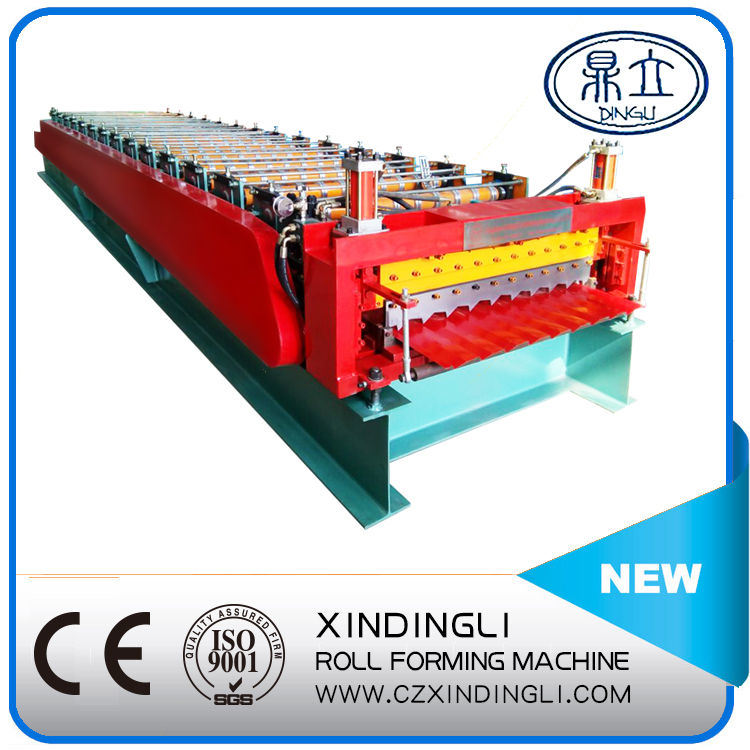 Nigeria Type Double Deck Metal Sheet Roll Forming Machinery