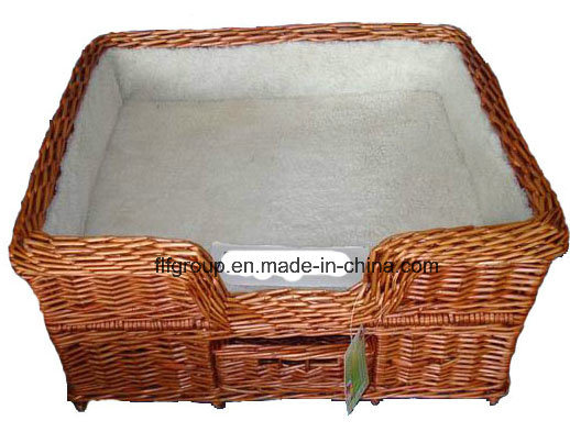 High Quality Natural Handmade Willow Wicker Pet Bed