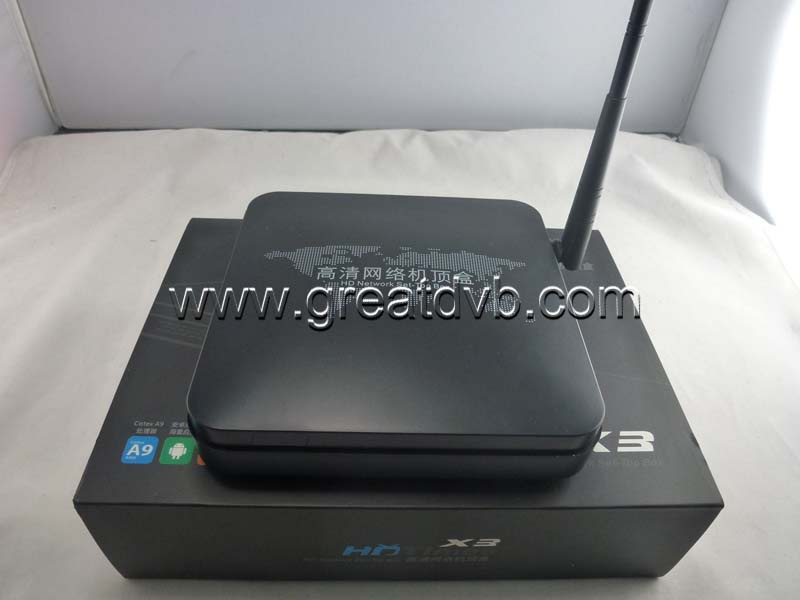 Oversea HD Newwork Android IPTV X3 Set Top Box