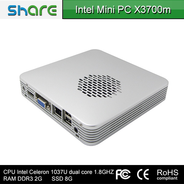 Wholesale DDR3 RAM Multi-Mini PC X3700m, Intel Celeron 1037u, HDMI, VGA, WiFi, Linux or Windows