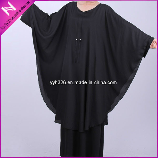 Dubai Robes Jilbab Islamic Bat Sleeve Chiffon Maxi Muslim Party Dress