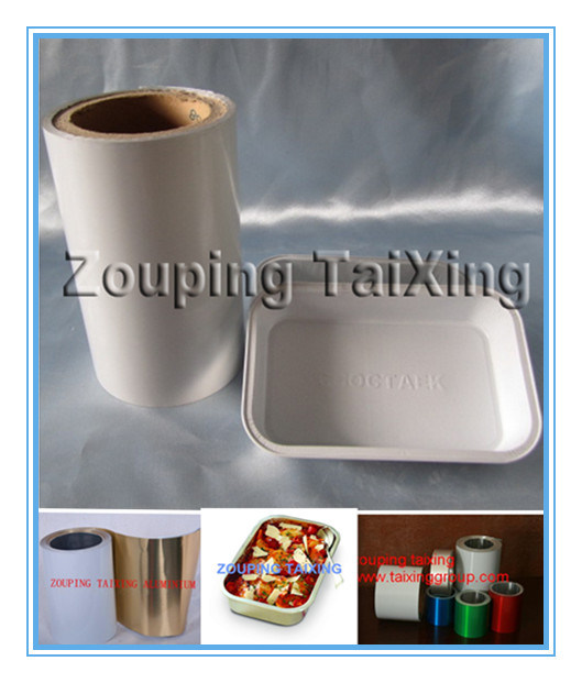 Red Lacquer Aluminium Foil for Airline Trays