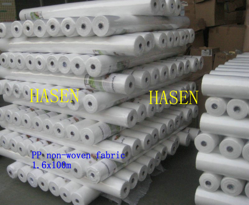 PP Spunbond Non-Woven Fabric with Anti-UV Products for Garden and Agriculture, Plant Cover, Weed Control- White 19GSM 1.6x50m