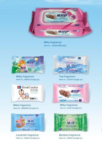Various Disposable Baby Wet Wipes