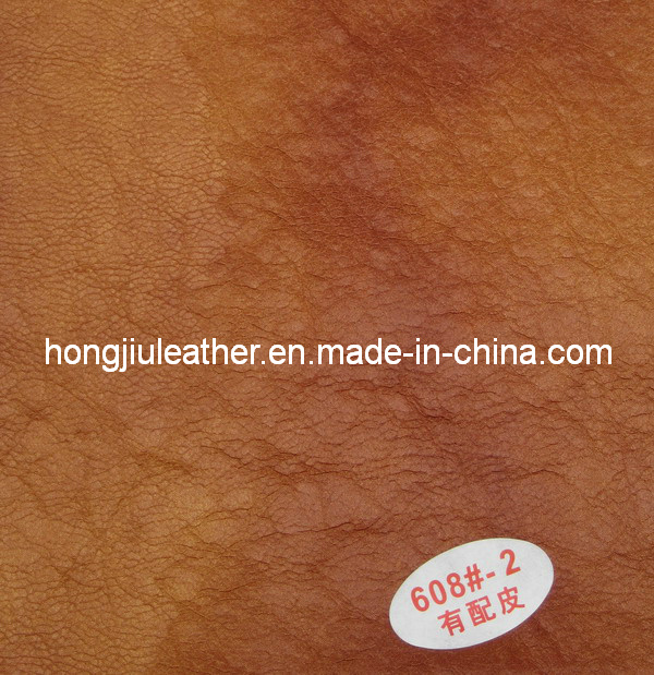 Imitation Cow Leather Used in Sofa and Furniture