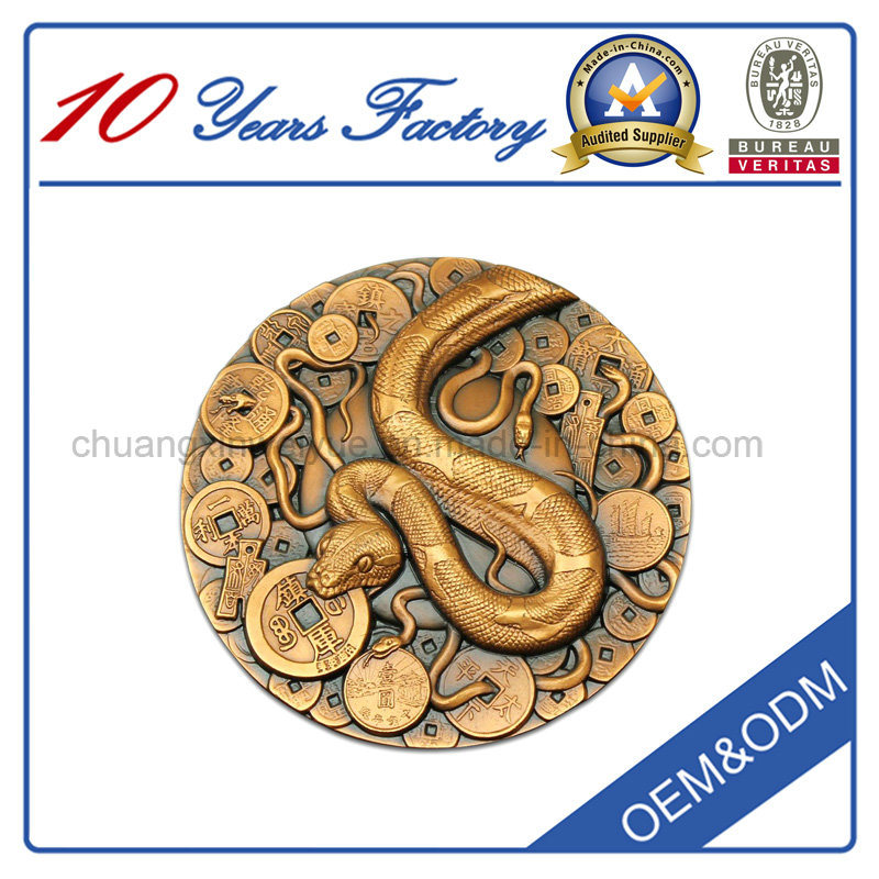 Customized 3D Promotional Gift Souvenir Metal Challenge Coin