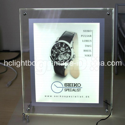 New Slim Crystal Backlit LED Light Box with Screw
