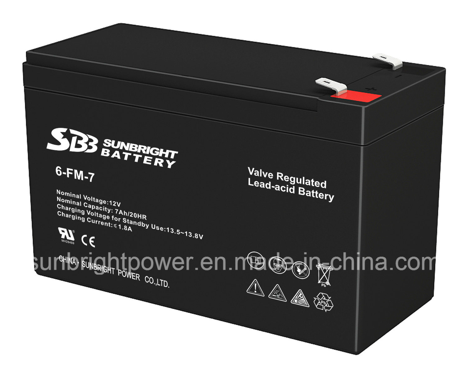 SBB Weighing Apparatus Battery 12V7ah with CE RoHS UL
