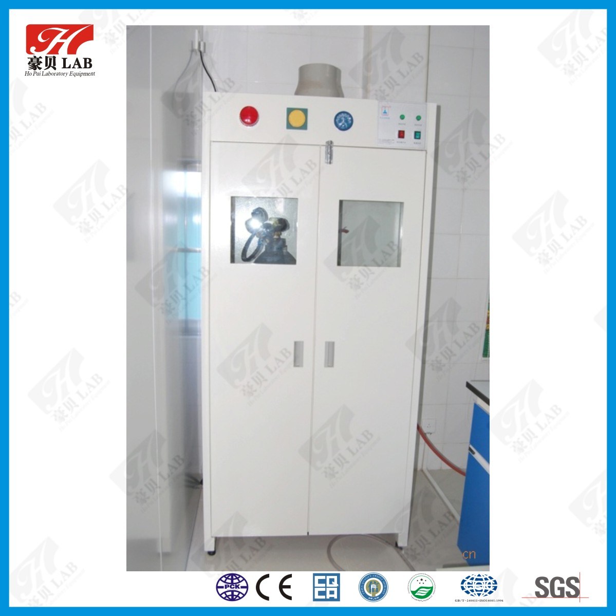 Gas Cabinet with Safety Device