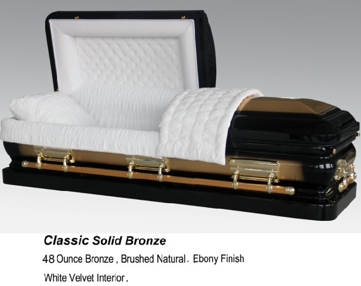 Classic 48oz Solid Bronze Casket