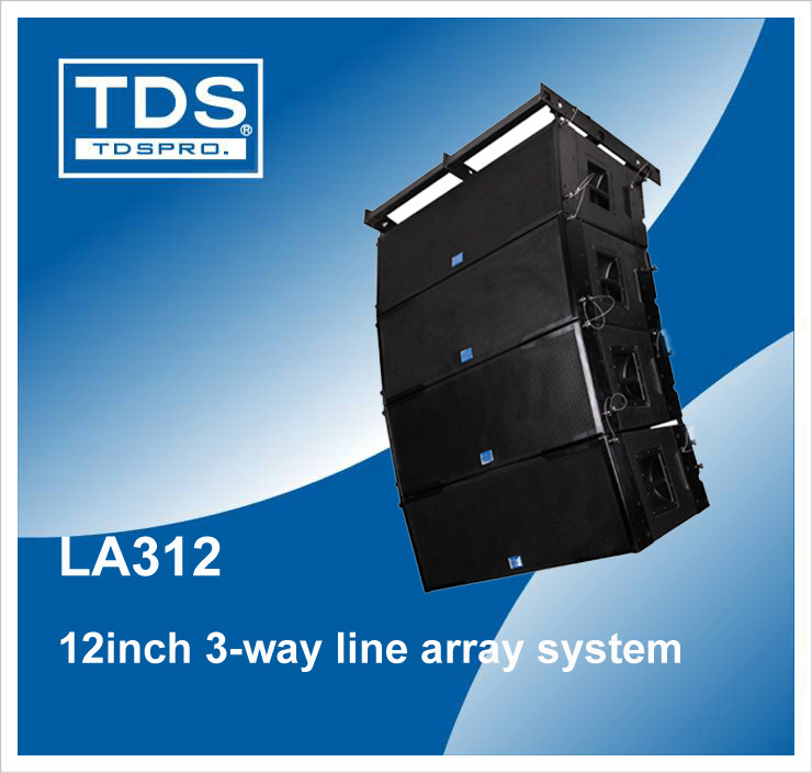 Line Array Series Dual 12inch PRO Audio Speakers (LA312) for Large Outdoor Speakers