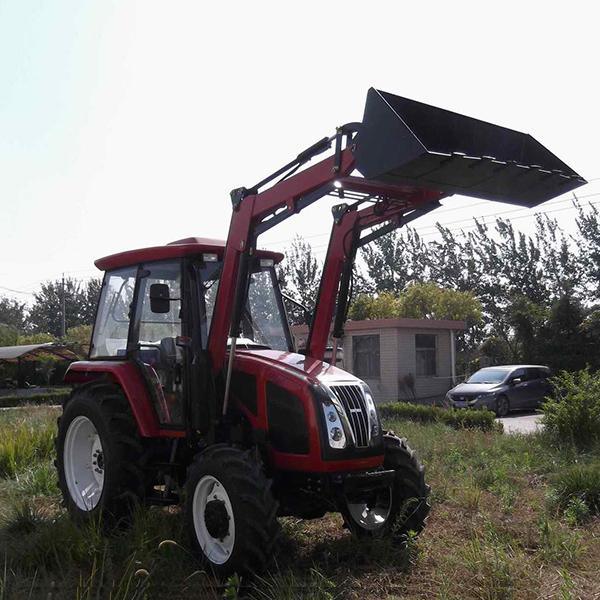 Hot Selling 75HP 4WD Cheap Tractor with Air Cabin, with Heavy Harrow.