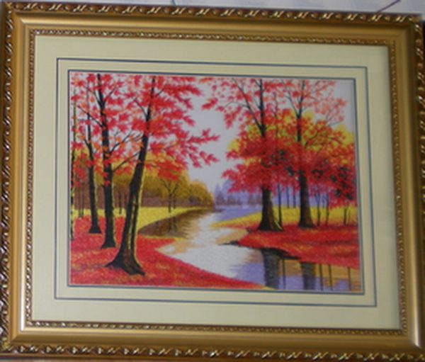 Handmade Embroidery -Maple Leaf