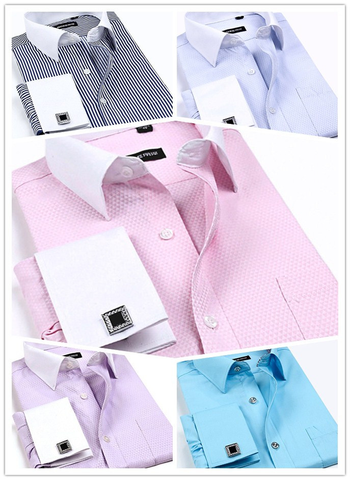Hot Sale Stripe Long-Sleeve Shirt Commercial Men's Slim Shirt