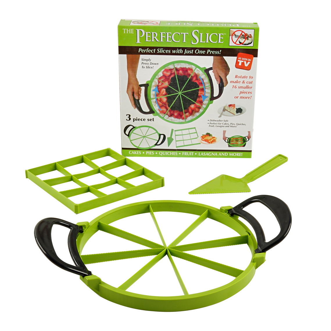 3-Piece Perfect Slice Set Grater Set Food Processor