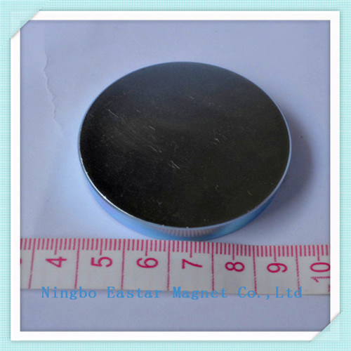 Big Size Disc Neodymium Permanent Magnet with Zinc Plating