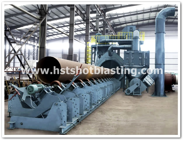 Pipeline External Cleaning Shotblasting Polishing Machine