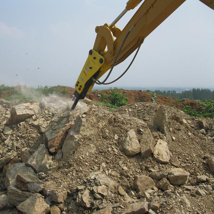 Backhoe Loader with Hammer