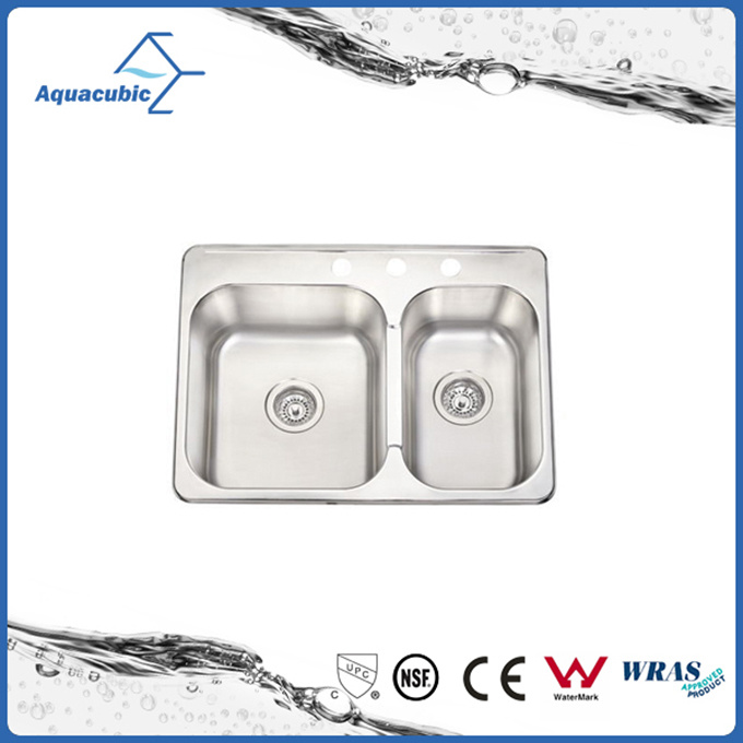 Modern Fashionable Double-Bowl Kitchen Sink Stainless Sink