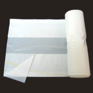 HDPE White C Fold Plastic Garbage Bag