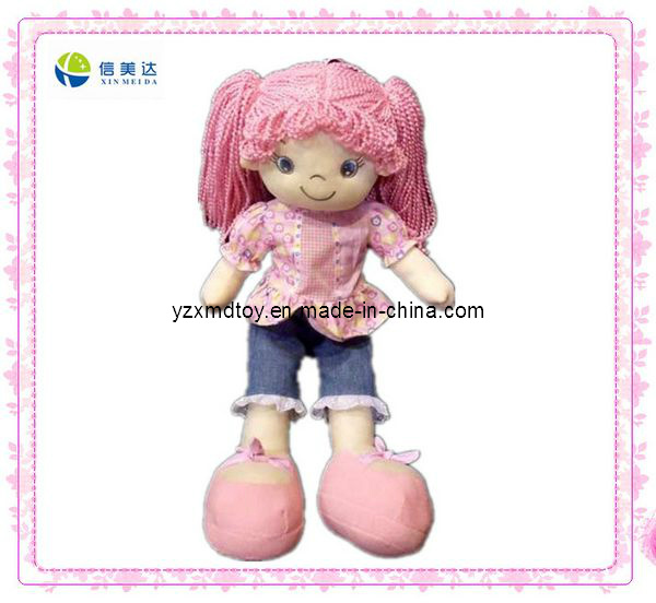 Standing Big Size Girl Plush Doll for Kids