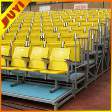 Jy-716 Basketball Collapsible Hot Selling Outdoor Aluminum 2015 Best Retractable Portable Stage Platform Bleachers Seating