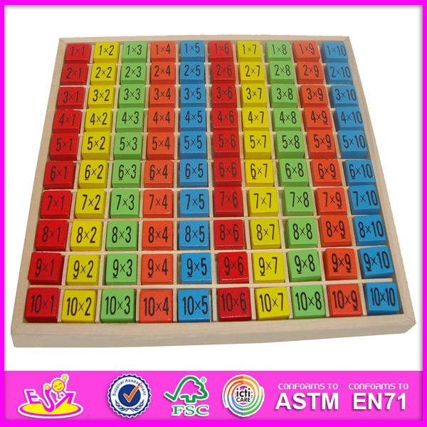 2014 New Kids Wooden Multiplication Table, Educational Multiplication Table Wood Toys for Kids W11A020