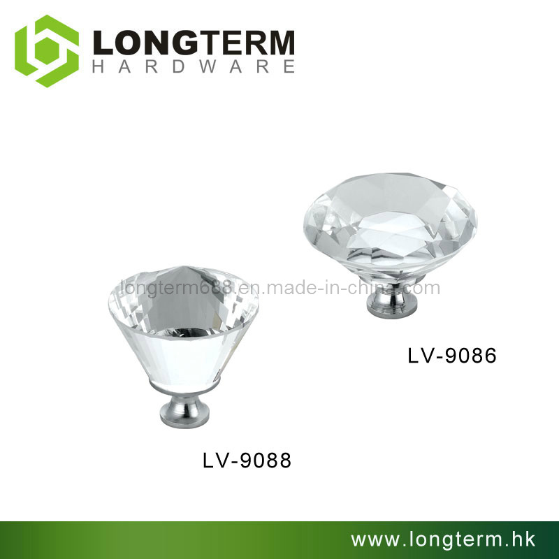 New Crystal Zinc Alloy Cabinet Knob with SGS Certification (LV-9086)