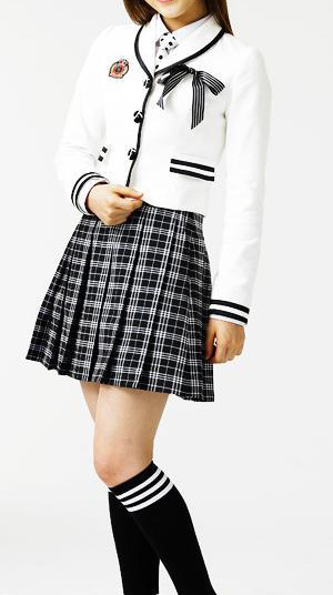 2014 Fashionable High School Uniforms for Girls (Uniform130004)