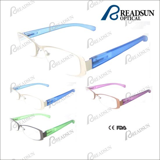 Colorful Metal Reading Eyewear with PC Temple