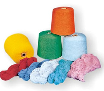 100% Spun Polyester Yarn in Hanks