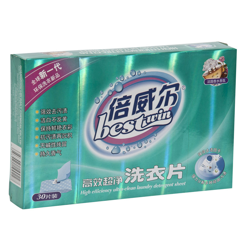 Eco-Friendly Paper Pumping Detergent Sheet for Convenient Laundry
