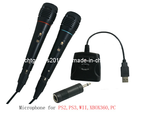 USB Audio Adapter with Microphone for PS2/PS3/Wii/xBox360/PC Game Accessory (SP5519)