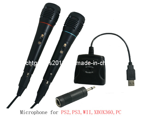 USB Audio Adapter with Microphone for PS2/PS3/Wii/xBox360/PC Game Accessory (SP5519)