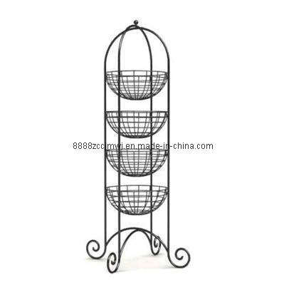 Metal Wire Basket Rack (JMWR-0010)
