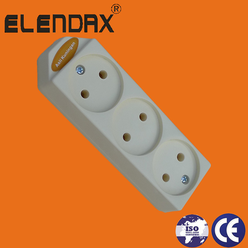 European Style 2 Pin Power Extension Socket (E5003)
