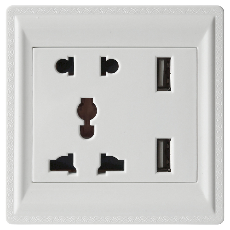 Home/Hotel/School Application Electrical Wall Socket for European